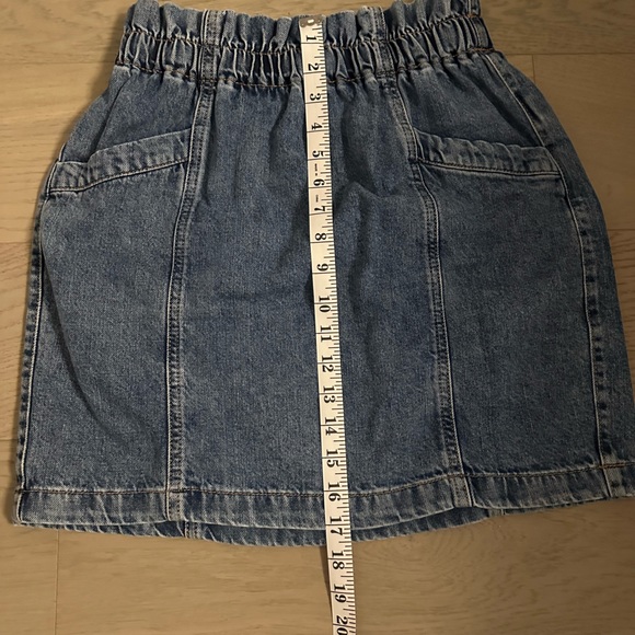 Paperbag Waist Jean Skirt - Picture 8 of 8